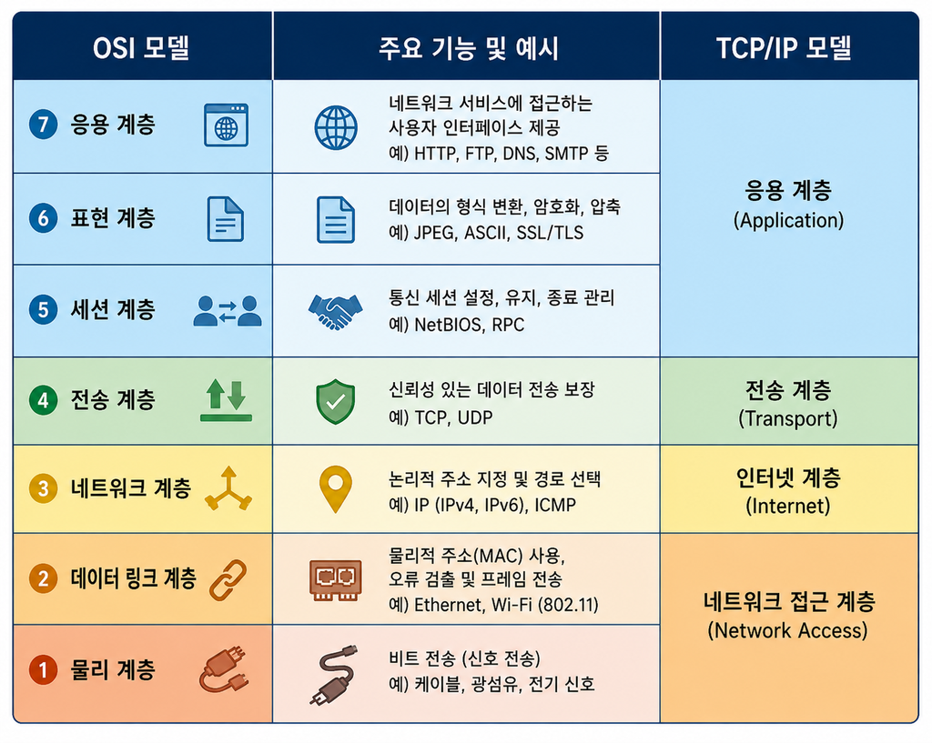 "허브 vs 스위치 vs 라우터", OSI 7계층 - 허브는 왜 사라졌을까 1 ChatGPT Image 2026년 8월 23일 오후 01 37 34