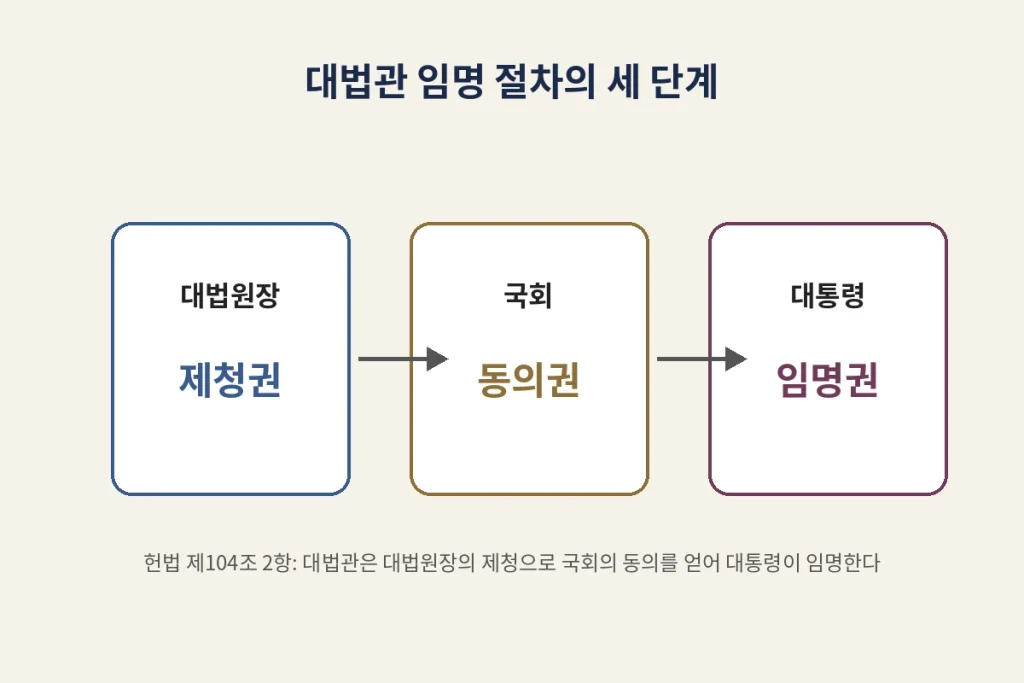대통령의 대법관 임명 거부권, 헌법은 정말 인정하는가 1 diagram 104