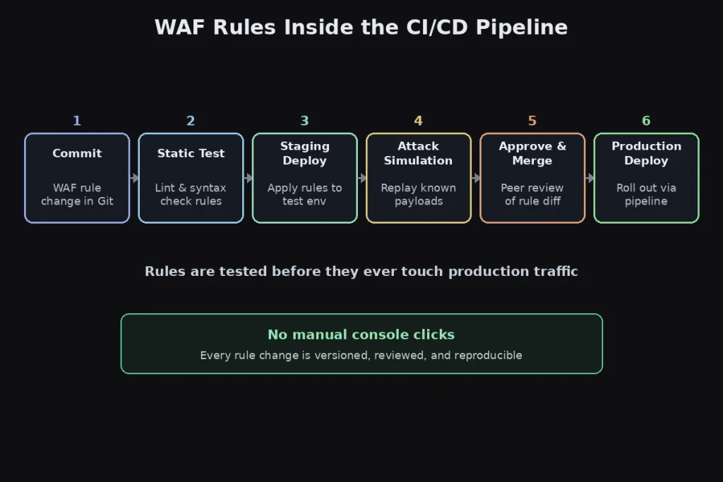 개발 속도 늦추는 보안은 옛말, WAF-as-Code가 바꾸는 것들 1 클릭 몇 번으로 바꾸던 WAF 규칙, 이제는 코드 리뷰를 받습니다