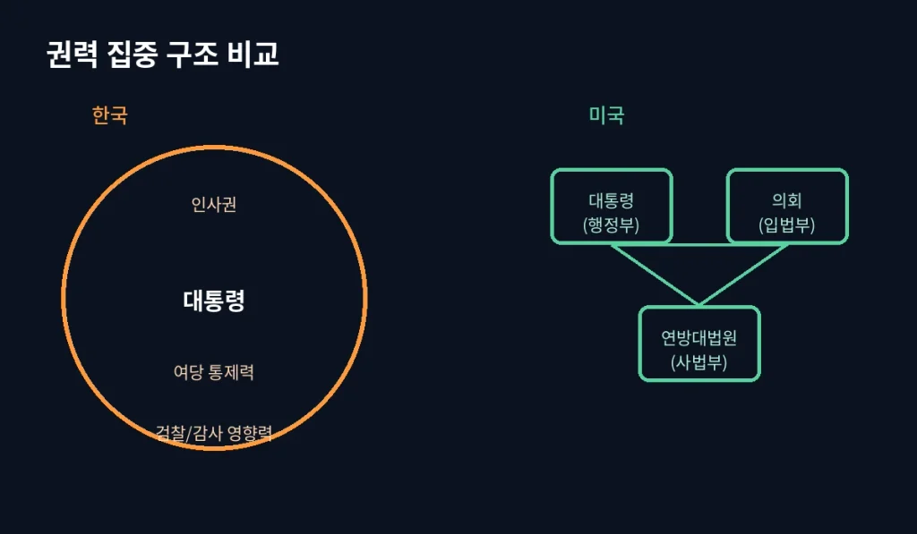 제왕적 대통령제, "단임제는 독재를 막았을까" 2 inline3 power structure