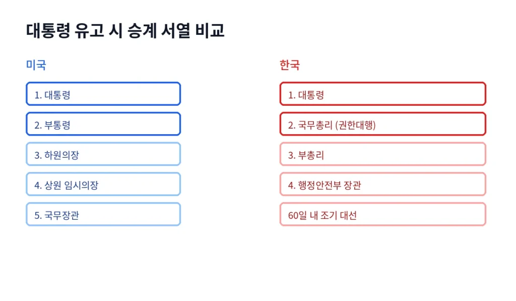 대통령이 갑자기 사라진다면, "60일짜리 대통령"이 존재하는 나라 1 inline4 succession order