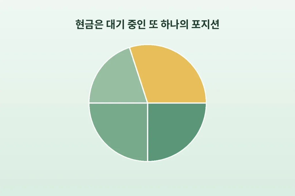 분할 매수 고수들이 반드시 지키는 마지노선, "현금 비중 관리"의 기술 2 inline 2 cash pie