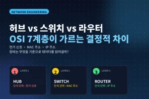"허브 vs 스위치 vs 라우터", OSI 7계층 - 허브는 왜 사라졌을까
