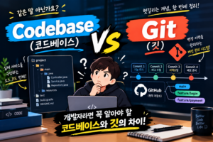 "GitHub"에 코드 올렸는데… 그게 "Codebase"는 아닙니다 8 Git·GitHub·Codebase, 맨날 쓰면서 헷갈렸다면 이 글 하나로 끝