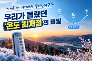 오늘의 ‘온도 최저점’, 기온은 왜 여기까지 떨어질까?