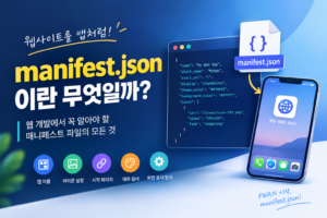 "manifest.json" 하나로 달라지는 웹사이트, 도대체 무슨 파일일까? 9 아이콘부터 앱 실행 화면까지? manifest.json의 숨은 역할