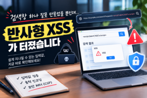 내 웹사이트도 안전할까? 개발자가 알아야 할 "반사형 XSS" 8 URL 파라미터 하나가 보안 취약점이 됐다|반사형 XSS 직접 확인해보기